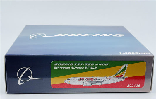 PandaModel Ethiopian Airlines For Boeing B737-700WL ET-ALN 1/400 Aircraft Model