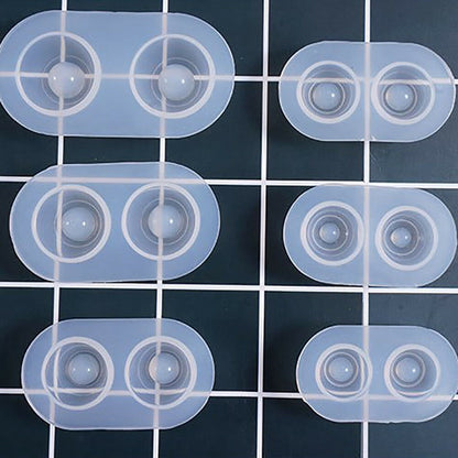 12 Sizes 0.6-2.2cm Multifunctional Clear Silicone Doll Eye Mold Resin DIY Craft