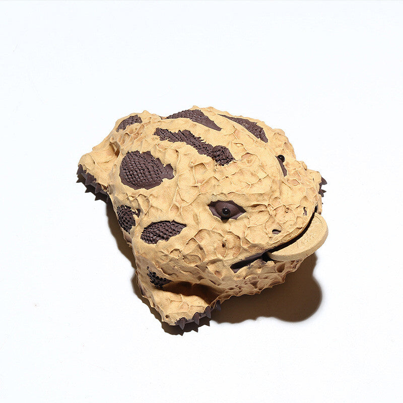 Creative Tea Pet Home Garden Decoration Toad Statue Yixing Zisha Tea Play Mascot