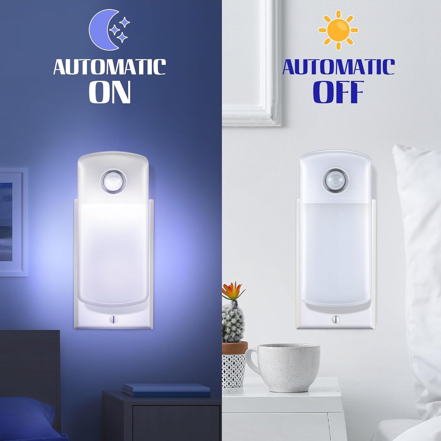 Emergency Power Failure Night Lights, 5-In-1 Multi Color LED Light, Rechargeable