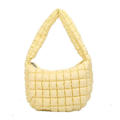 Leisure Personalized Shoulder Bag Pleated Cloud Soft Handbag Large Underarm Bag