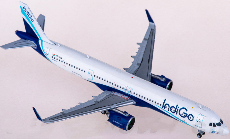 1:400 JC Wings Indigo AIRBUS A321NEO Passenger Airplane Diecast Aircraft Model