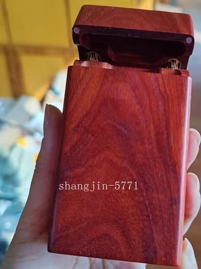 New Rosewood Cigarette Case Protection Box Wooden Handmade Pack Holder Gift