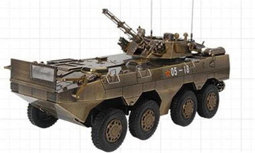 TEERBO CHINA Type 8X8 Wheeled Type 09B Bronze 1/22 DIECAST MODEL FINISHED TANK