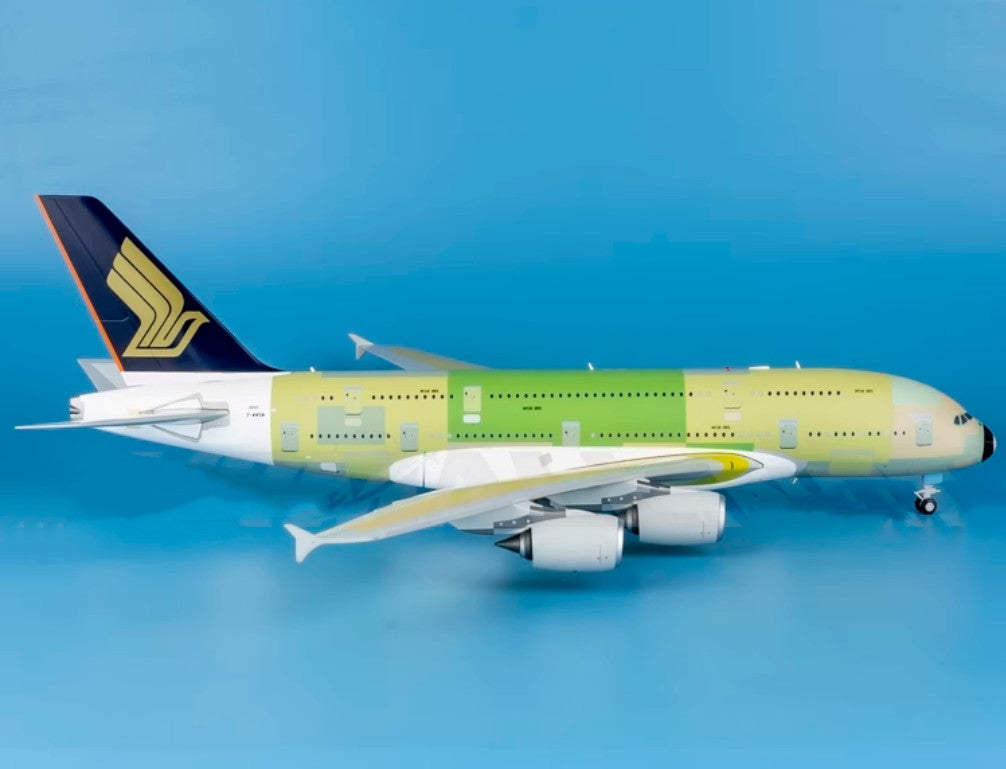 1:200 37CM JC Wings SINGAPORE AIRLINES AIRBUS A380 Aircraft Diecast Plane Model
