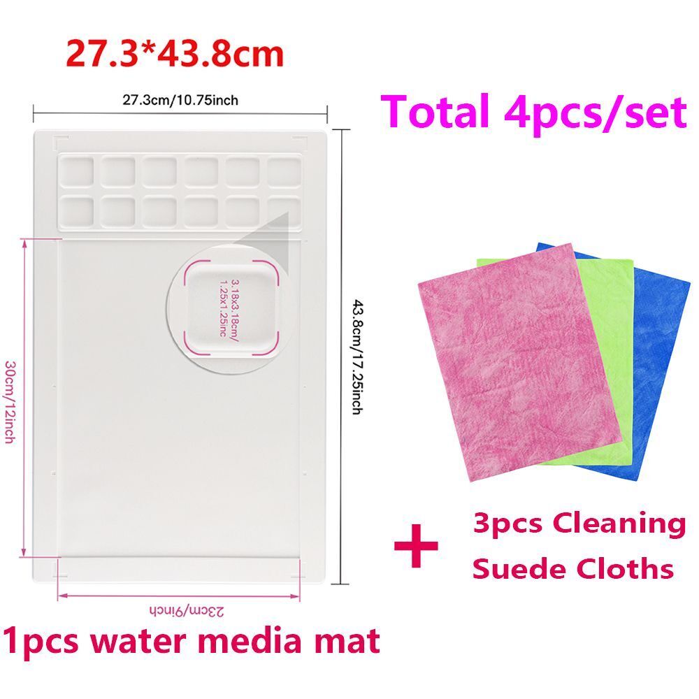 Craft Mat Non-Stick Silicone Media Acrylic Painting Watercolor Ink Blending Tool