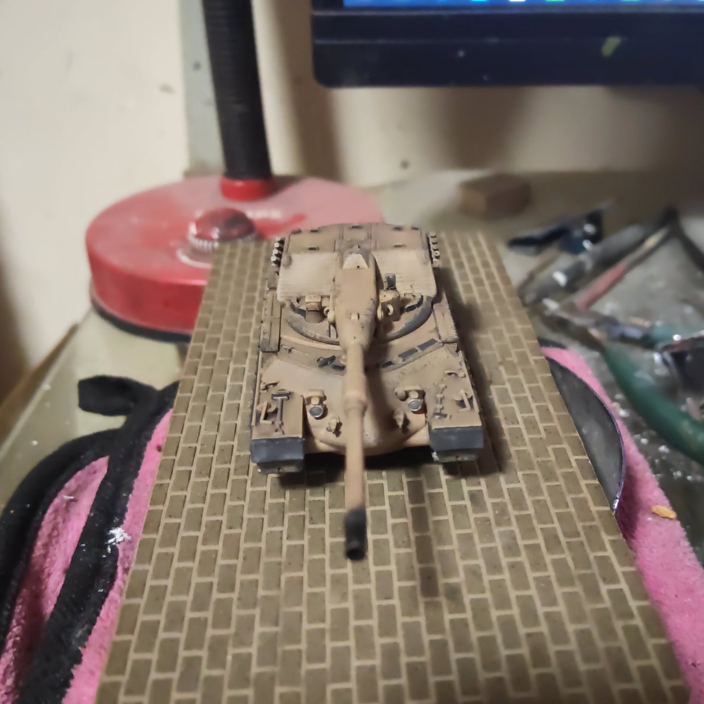 Homemade 1/72 Italian Rhinoceros Main Battle Tank Finished Model Ornament