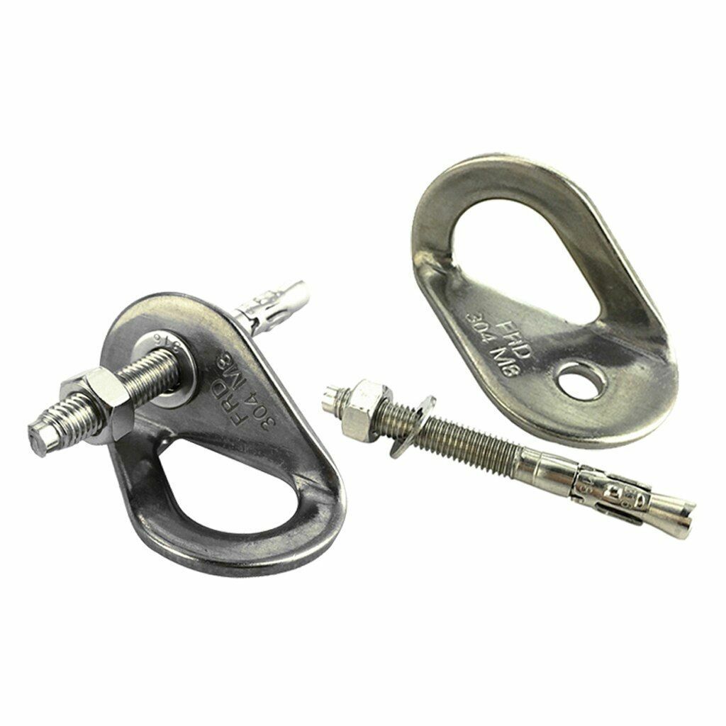 4pcs Anchor Bolt Hanger Nut Rock Climbing Tool 35KN Stainless Steel Outdoor Gear