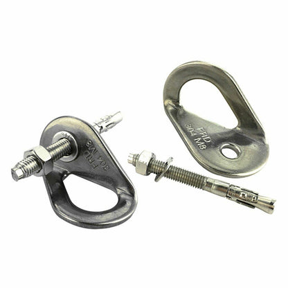 4pcs Anchor Bolt Hanger Nut Rock Climbing Tool 35KN Stainless Steel Outdoor Gear