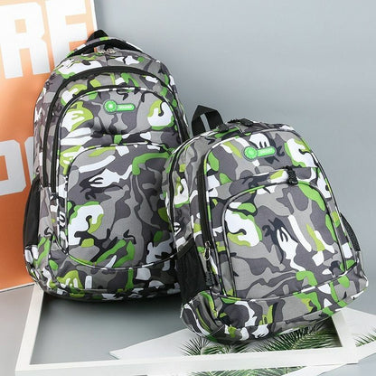 School Bags 2 Sizes Camouflage Waterproof Girl Boy Orthopedic Backpack Kids Book