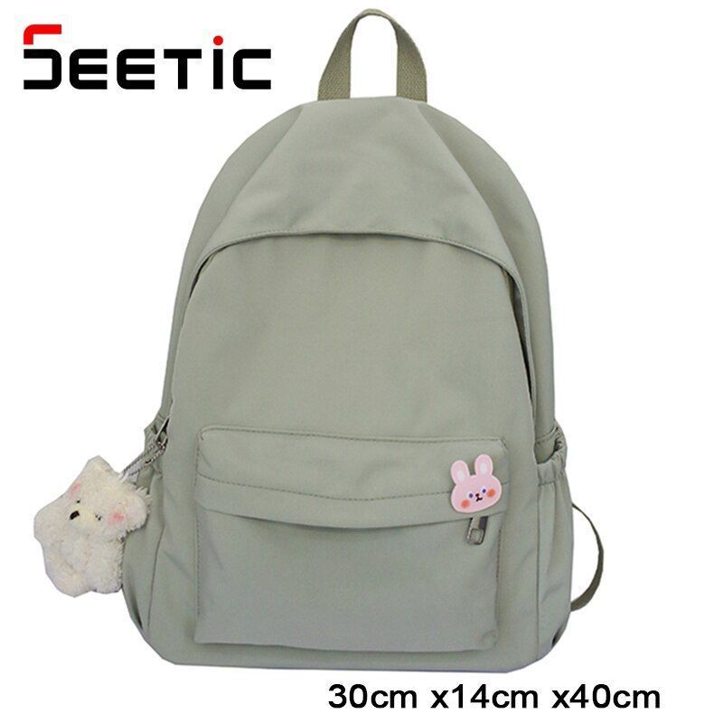 Backpack Waterproof Nylon School Travelling Bags 30*14*40 CM Nylon Orange/Pink