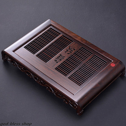 handmade carved tea tray ebony tea table solid wood tea board wooden with layers
