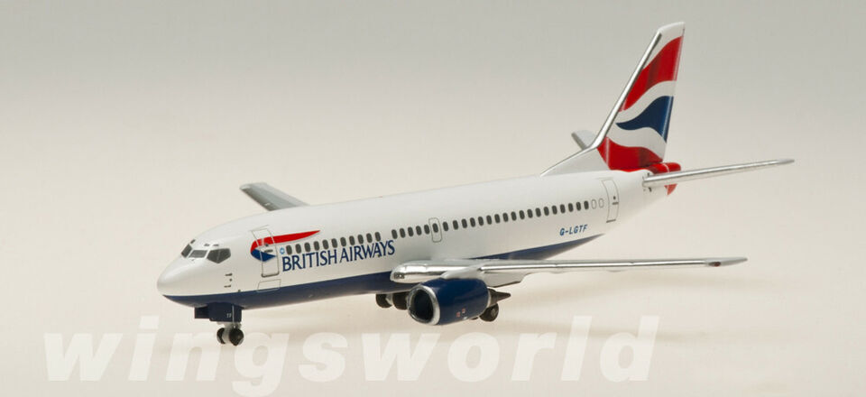 1:400 AeroClassics BRITISH AIRWAYS Boeing 737-300 Passenger Plane Diecast Model