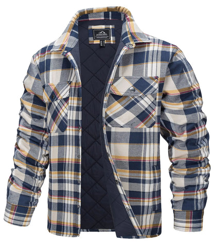 Jackets Mens Shirt Jacket Multi-Pockets Outwear Hiking Coats Tops