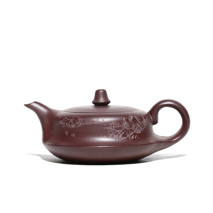Sold At A Loss Handmade Tea Pot Marked Ball Shaped Infuser Holes Yixing Zisha