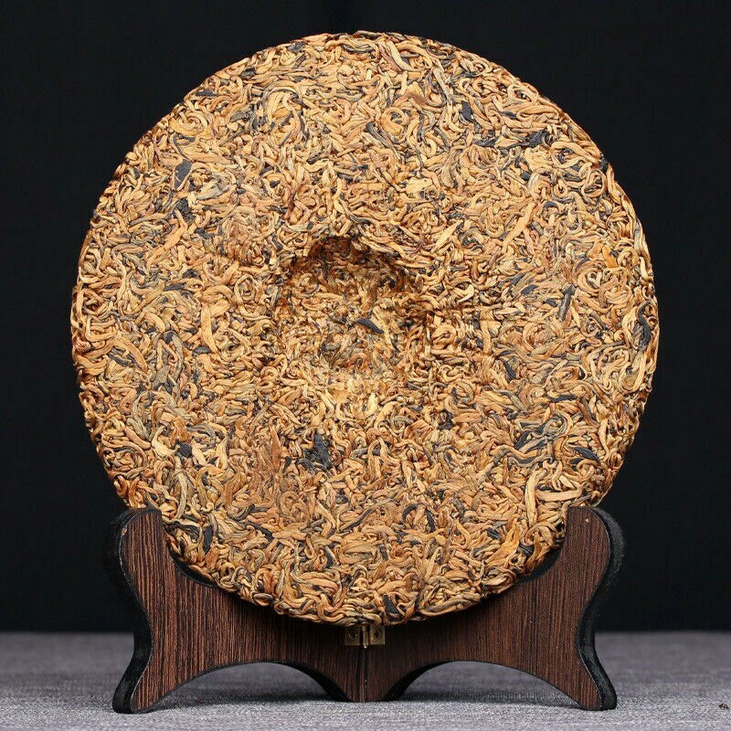 Supreme Fengqing Golden Buds Honey Flavor Dian Hong Dianhong Cake Black Tea 357g