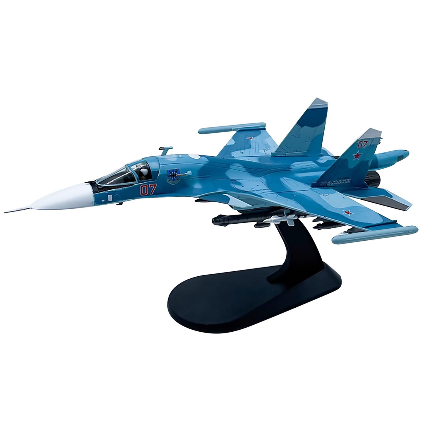 New 1:100 Scale Russia Su34 Fighter Alloy Aircraft Model Souvenir Static Display
