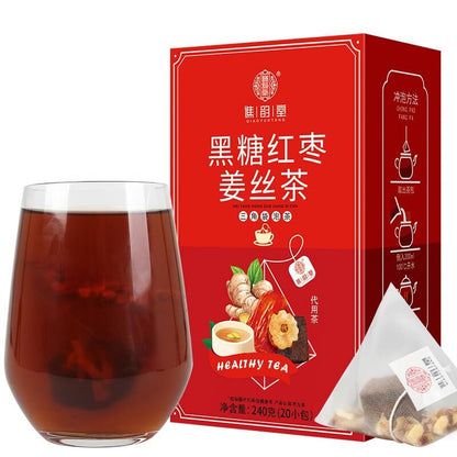 Black Sugar Red Dates Ginger Tea Sugar Eight Treasure 240g (12g *20 Small Packs)