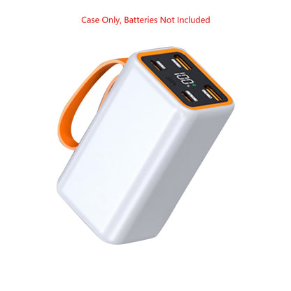 4 Slots 21700 Battery Power Shell Charger Box LCD Display Power Bank DIY Case