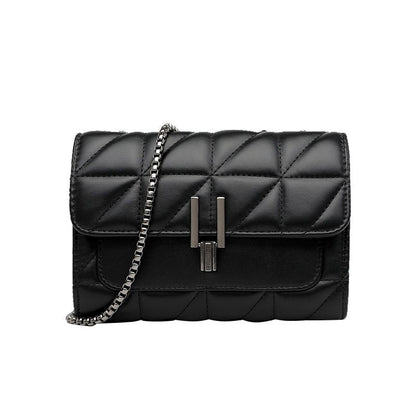 Luxury Synthetic Leather Chain Crossbody Handbag Shoulder Purse Small Square Bag