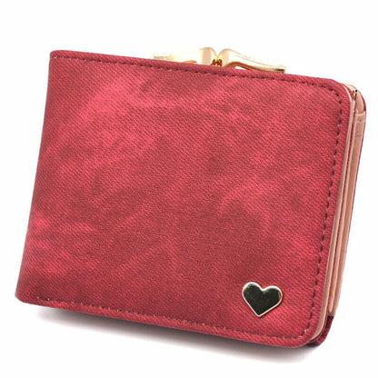 Women's Wallet Coin Purse Handbags Female Wallets Mini Lady Card Clamps Leather