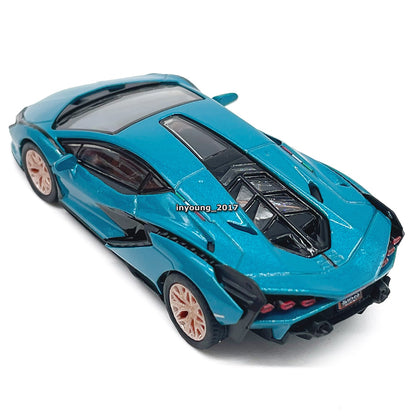 1/64 Lamborghini Sian FKP 37 Model Toy Car Alloy Metal Diecast Toy Vehicle Blue