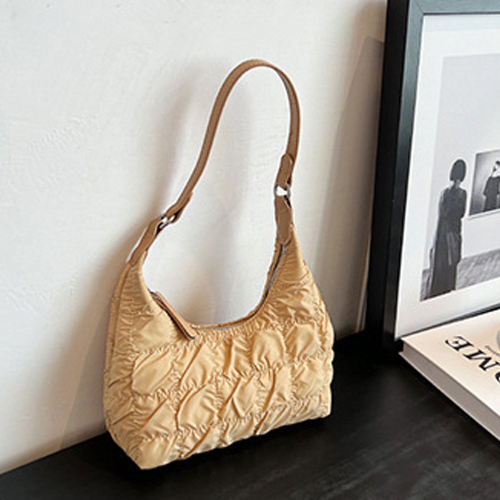 Shoulder Bag Stitching Embroidery Pillow Crossbody Bag Large Nylon Waterproof
