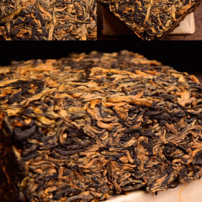 250g Yunnan Black Tea Brick 400 Years Ancient Tree Golden Buds Dian Hong