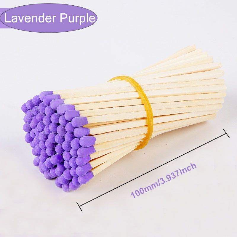 Matches 80Pcs Wood Various Size Colorful Match-Head Safety Lighting Candles Tool