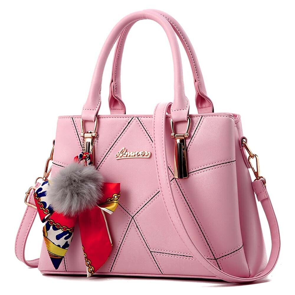 Women PU Leather Tote Bags Crossbody Handbags Shoulder Purse Messenger Satchel