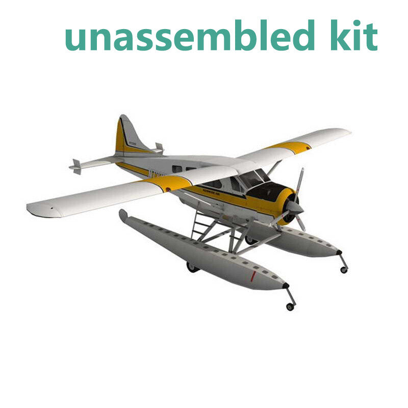 1:32 DHC-2 Beaver Float Seaplane 3D Paper Model Aircraft Ornaments Unassembled