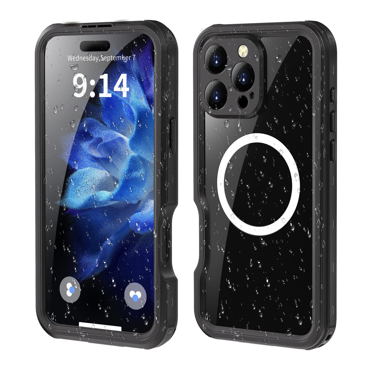 Design 360 Protection Shockproof IP68 Waterproof Phone case forIPhone16promax