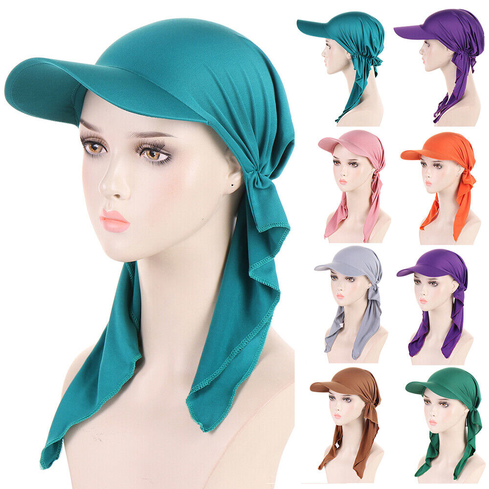 Women's Hats Muslim Hijab Baseball Cap Turban Hat Headscarf Sun Hats Scarf Caps~