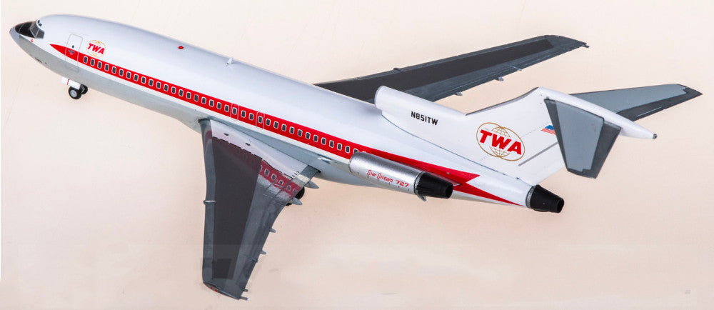 1:200 Geminijets TWA Boeing 727-100 N851TW Passenger Airplane Diecast Model
