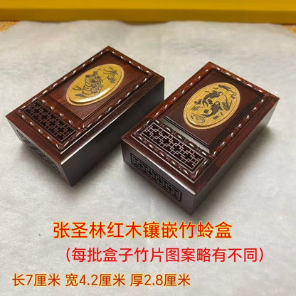 Zhang Shenglin Redwood Bamboo Katydid Box 70x42x28mm Random Patterns