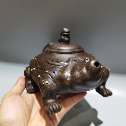 chinese yixing purple clay teapot tea set pot zisha ceramic cute decor figurine