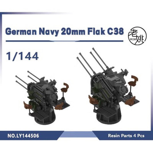 Yao's Studio LY144506 1/144 Model Upgrade Parts German Navy 20mm Flak C38
