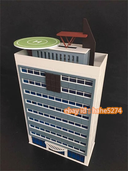 1/144 150 Police Station Building Scene Railway Station Plastic Model Toy 9.6''