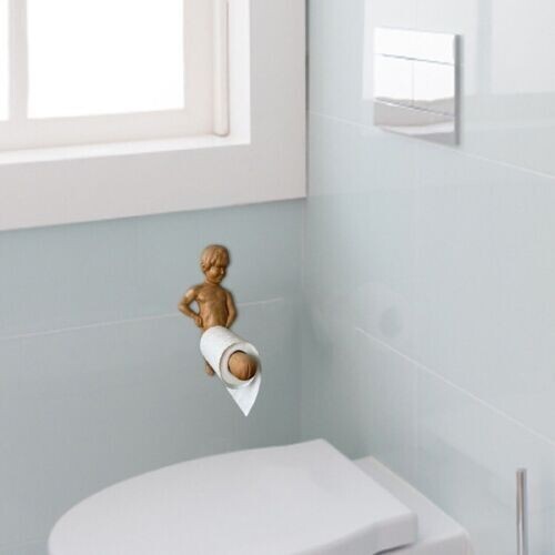 Funny Wood Toilet Paper Holder Human Tissue Holder Bathroom Paper Holder