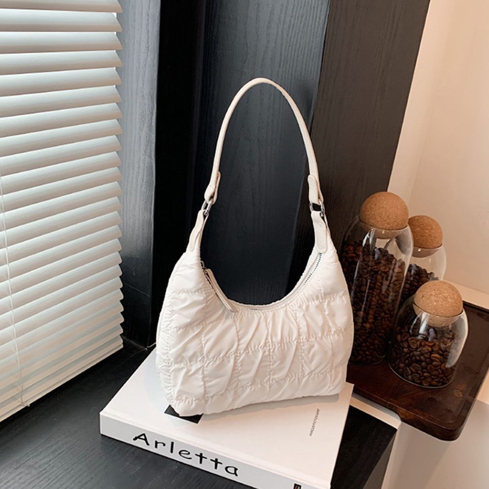 Shoulder Bag Stitching Embroidery Pillow Crossbody Bag Large Nylon Waterproof