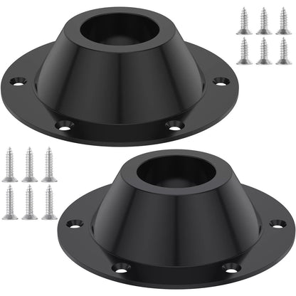 RV Table Bases Aluminium Floor Fixed Mount Pedestal Replace Kits Camper Black