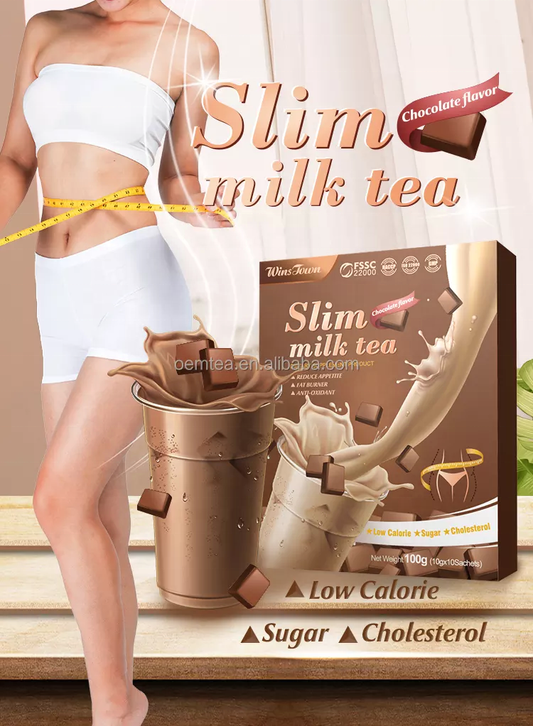 Slimming Milk Tea Chocolate Flavor Supplements Weight Loss Protein Powder 100g