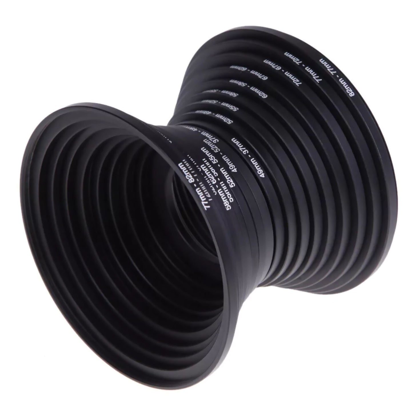 DSLR Camera Lens Filter Adapter Ring Aluminum Alloy 37-82mm 18pcs lightweight