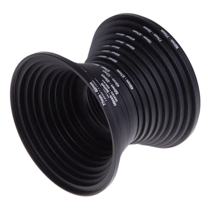 DSLR Camera Lens Filter Adapter Ring Aluminum Alloy 37-82mm 18pcs lightweight