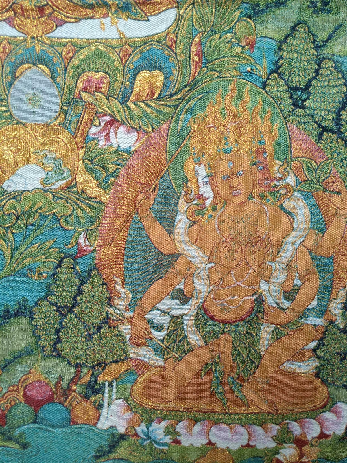 36"*24" Tibet Tibetan Cloth Silk Vajrasattva Buddhist Deity Tangka Thangka Mural