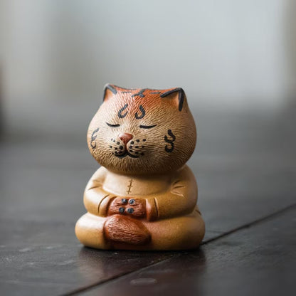 Purple Sand Teapet Meditate Tiger Tea Table Decoration