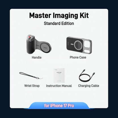 TELESIN Master Grip Kit for iPhone 17 Pro Max Magnetic Phone Camera Grip 3200mAh