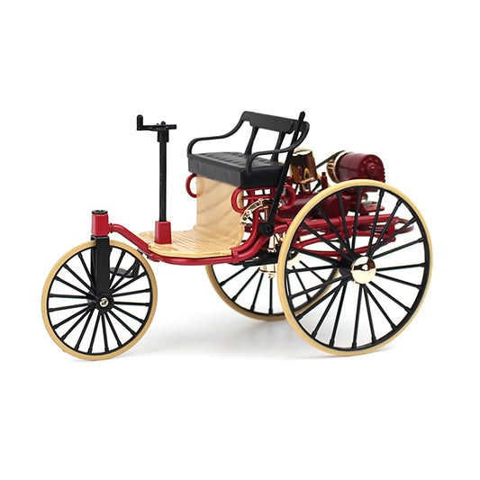 Vintage Car Model Alloy Office 1/12 Scale Tricycle Figurine Home Decor dds