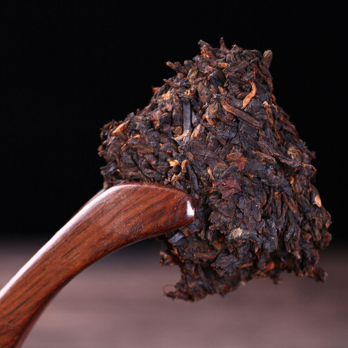 200g Pu erh Cooked Tea Yunnan Brown High Mountain Ecological Ripe Puer Tea Cake