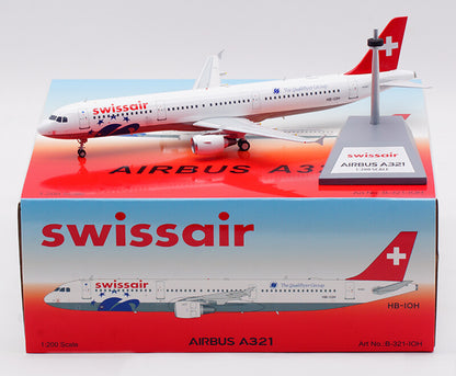 1:200 B-Models Swissair AIRBUS A321 Passenger Airplane Diecast Aircraft Model